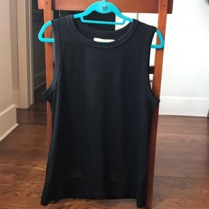 Off-White Black Sleeveless Tank